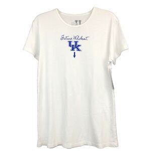 My U Size XL White Blue Maternity T-shirt Future UK Wildcat Crazy Soft Shirts